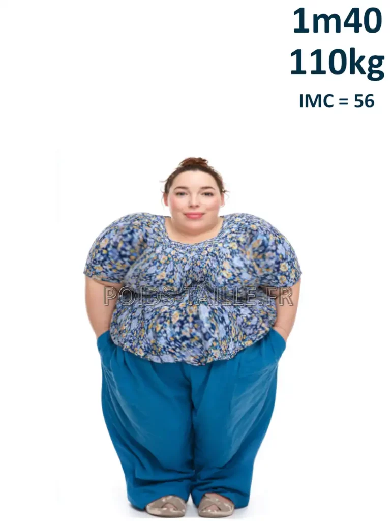 1m40 140cm 110kg Femme