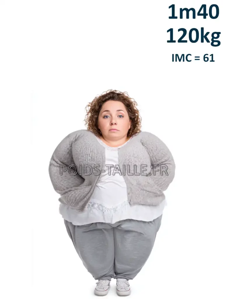 1m40 140cm 120kg Femme