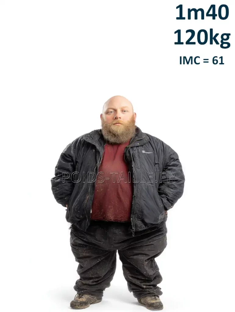 1m40 140cm 120kg Homme