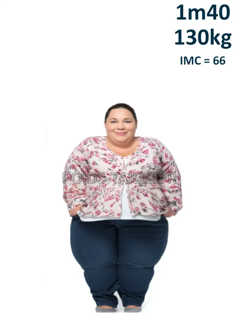 1m40 140cm 130kg Femme