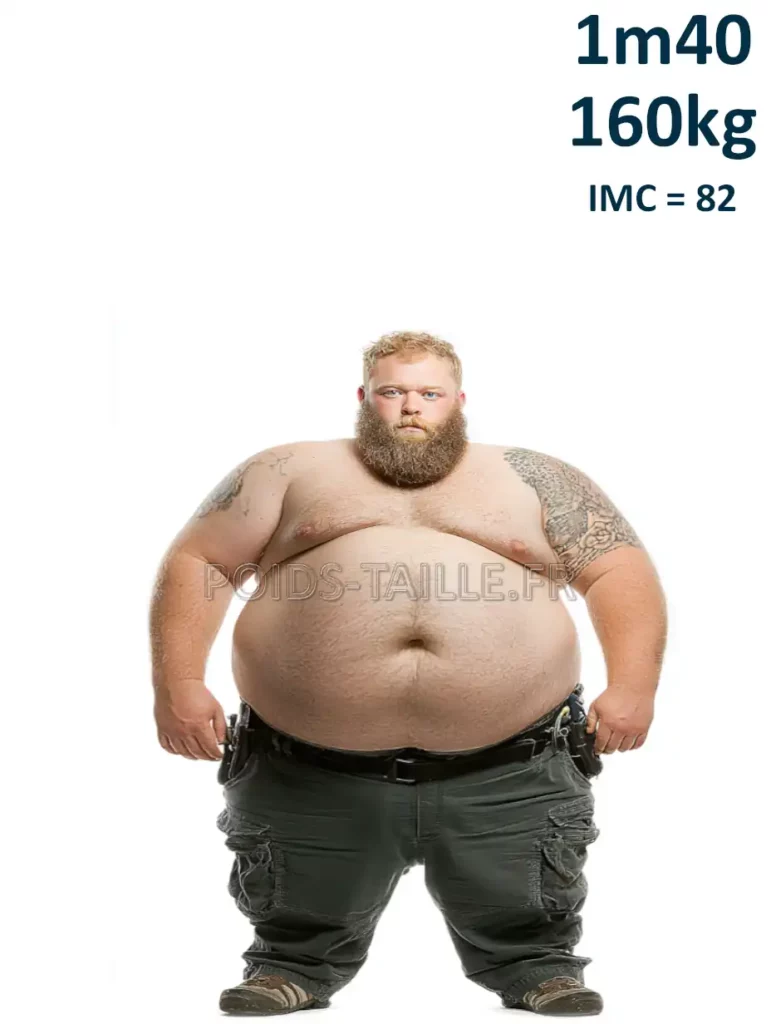1m40 140cm 160kg Homme