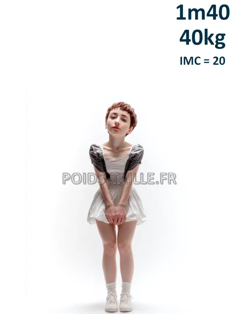 1m40 140cm 40kg Femme