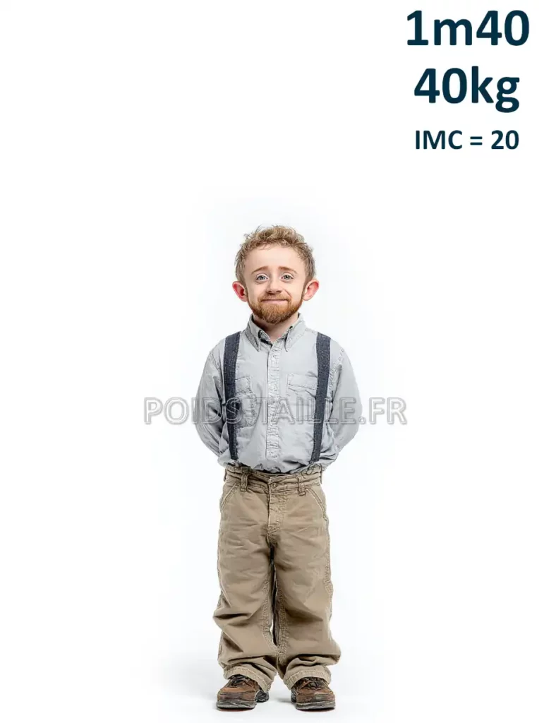 1m40 140cm 40kg Homme