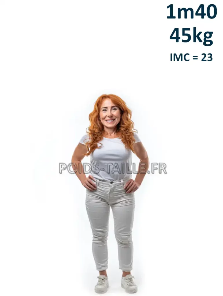 1m40 140cm 45kg Femme
