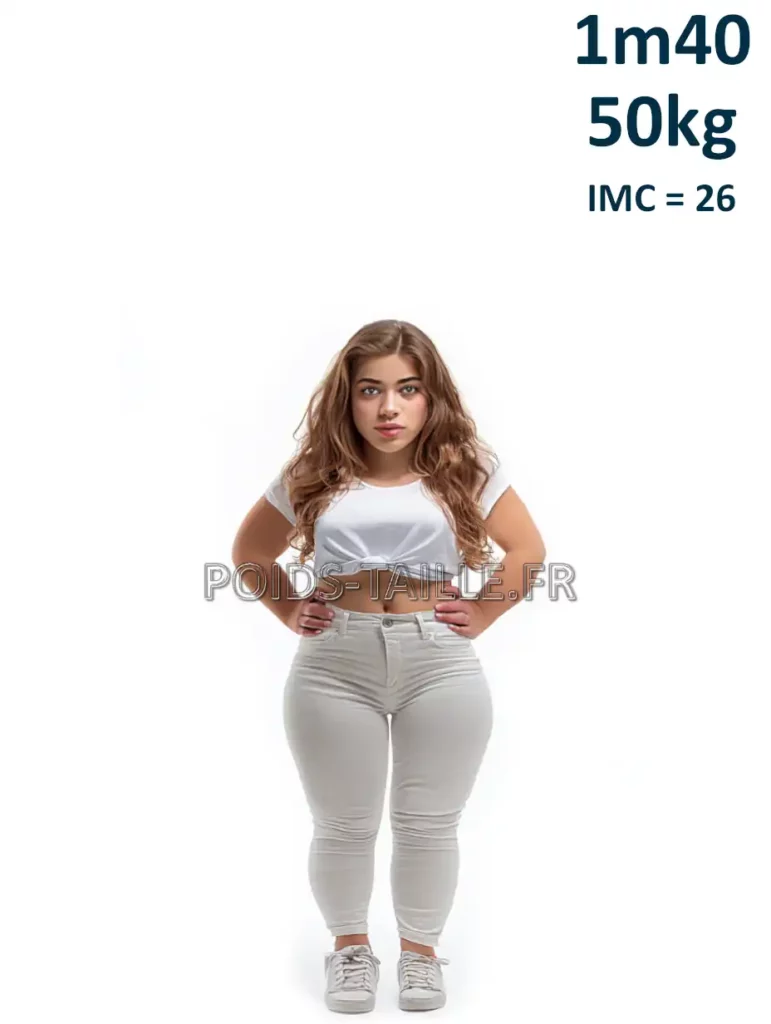 1m40 140cm 50kg Femme