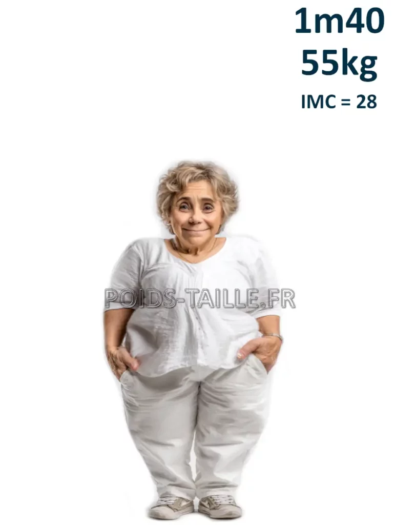 1m40 140cm 55kg Femme