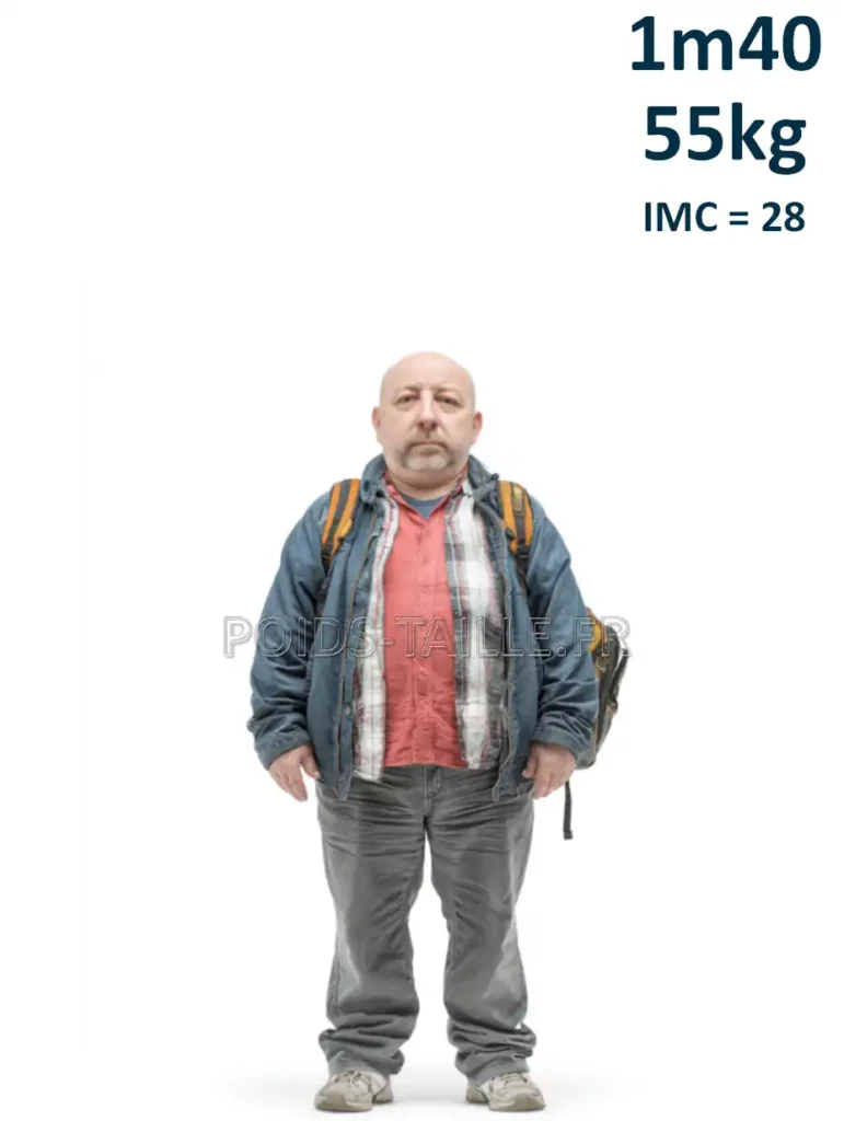 1m40 140cm 55kg Homme