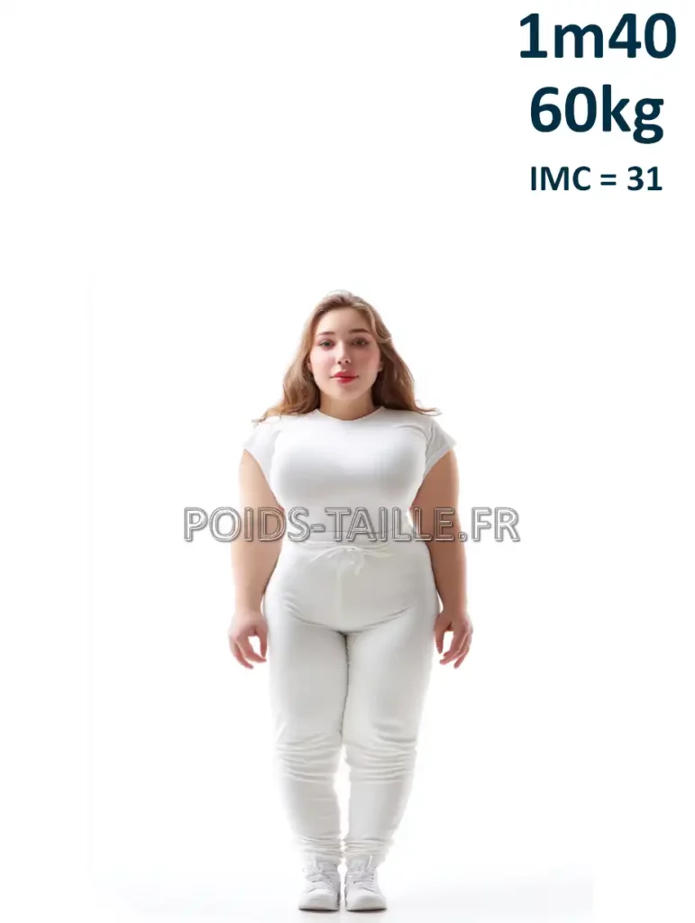 1m40 140cm 60kg Femme