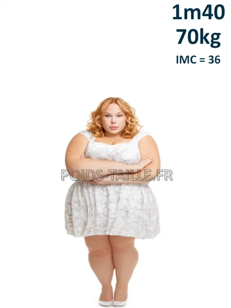 1m40 140cm 70kg Femme