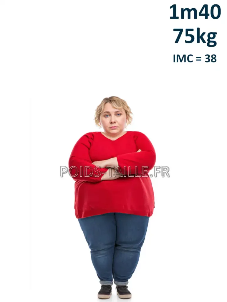 1m40 140cm 75kg Femme