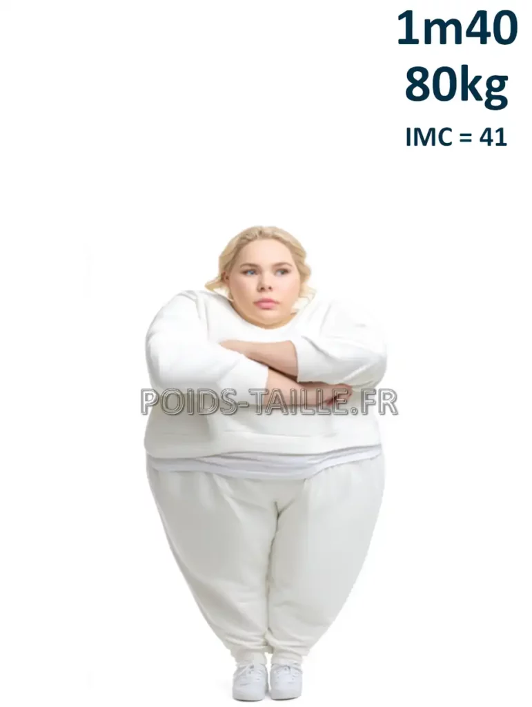 1m40 140cm 80kg Femme