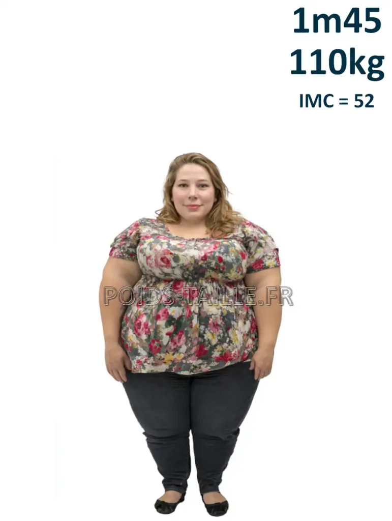 1m45 145cm 110kg Femme
