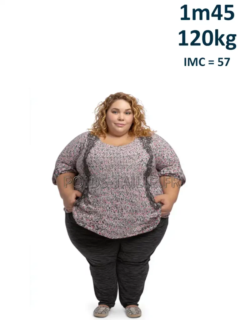 1m45 145cm 120kg Femme