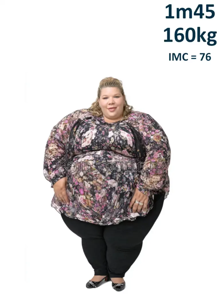 1m45 145cm 160kg Femme