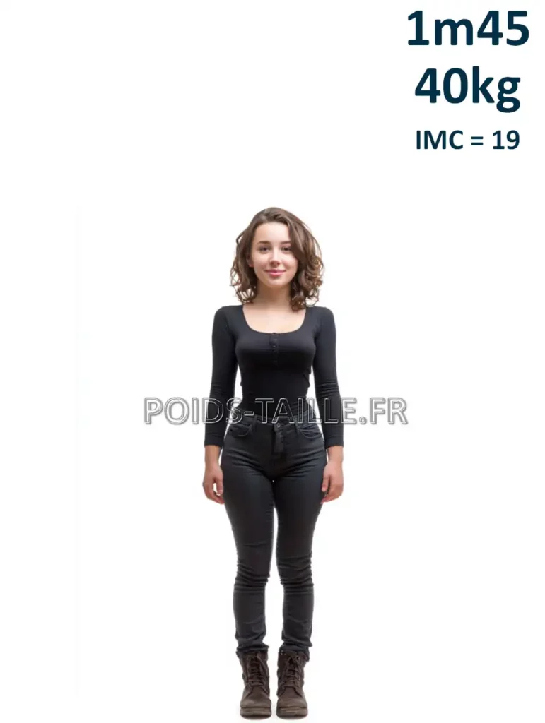 1m45 145cm 40kg Femme