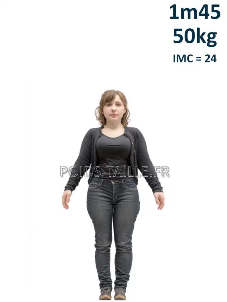 1m45 145cm 50kg Femme