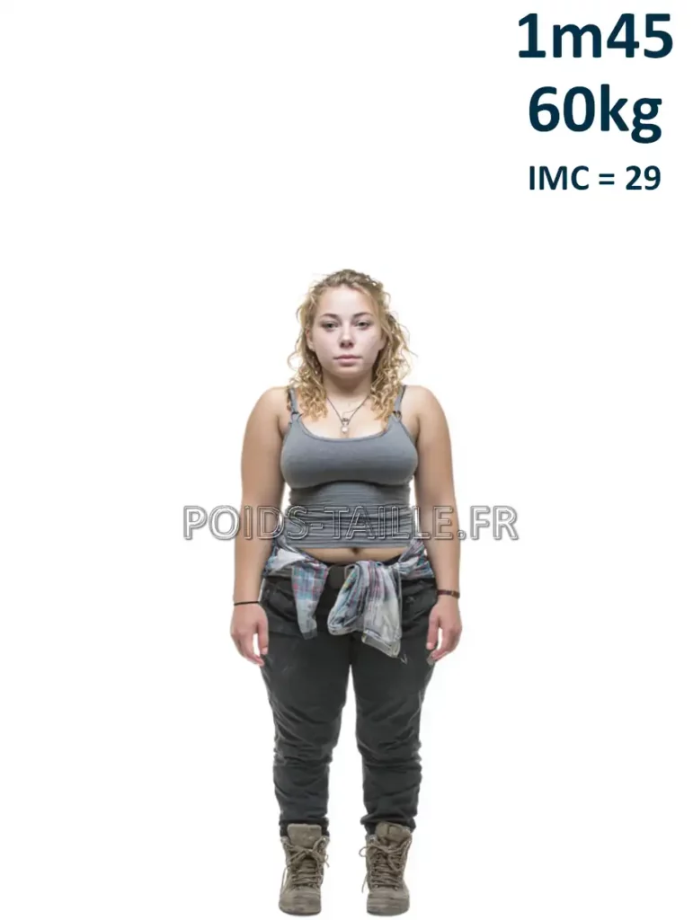 1m45 145cm 60kg Femme
