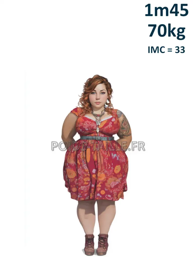 1m45 145cm 70kg Femme