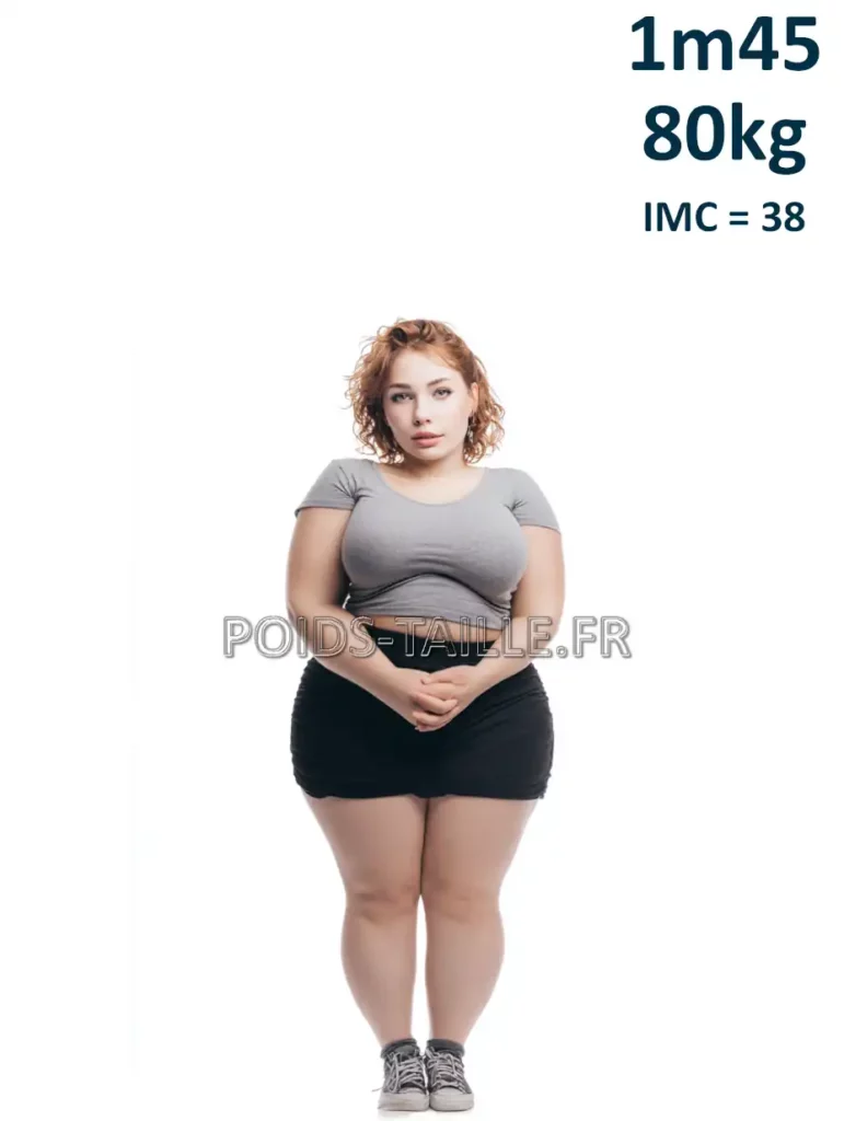 1m45 145cm 80kg Femme