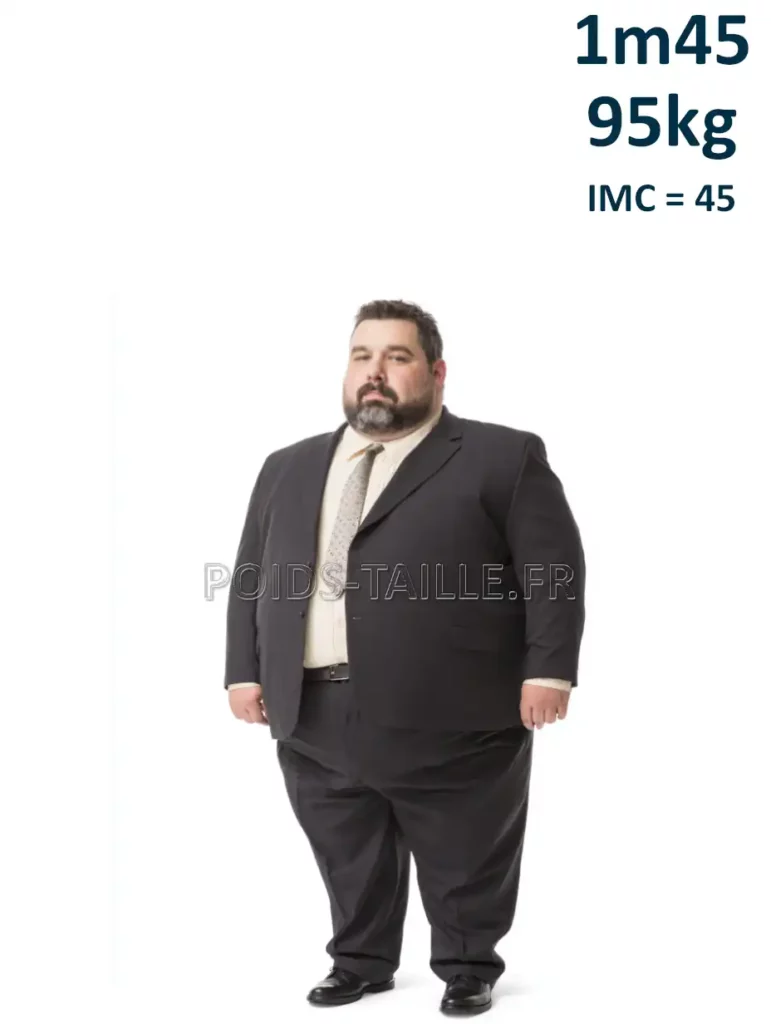 1m45 145cm 95kg Homme