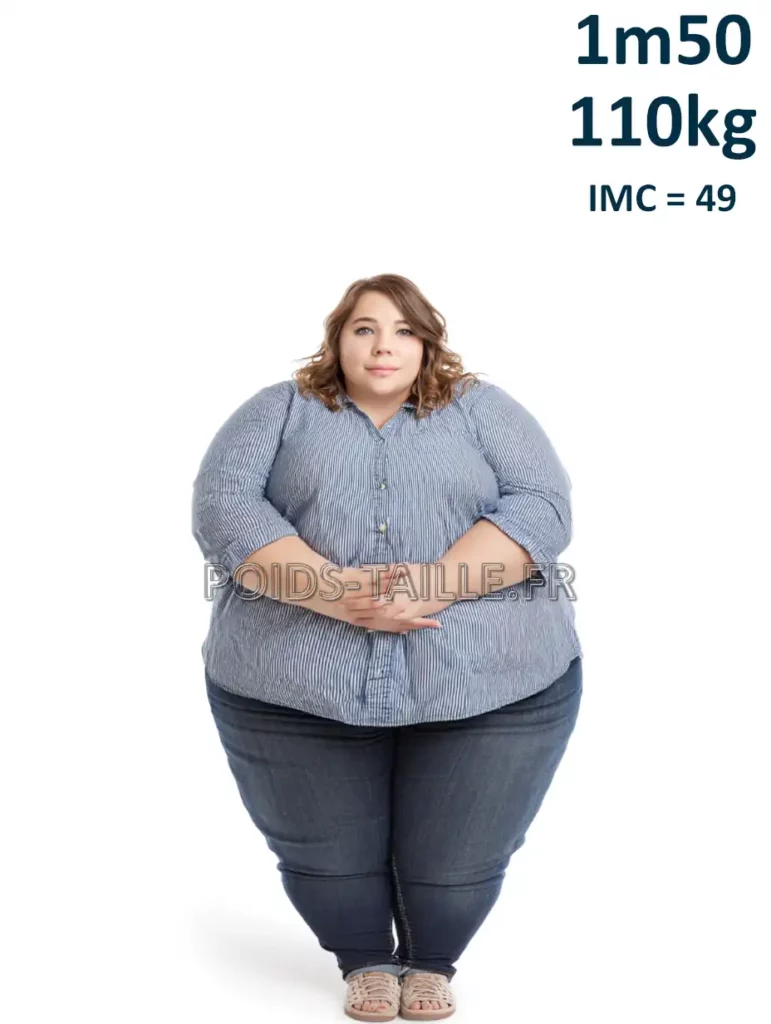 1m50 150cm 110kg Femme
