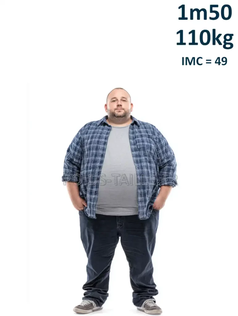 1m50 150cm 110kg Homme