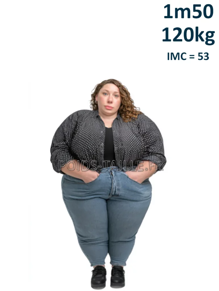 1m50 150cm 120kg Femme