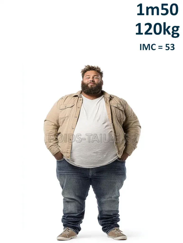 1m50 150cm 120kg Homme