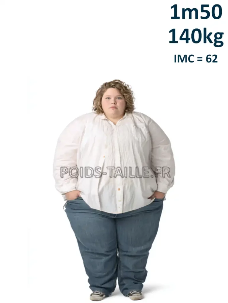 1m50 150cm 140kg Femme