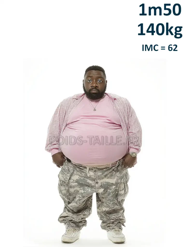 1m50 150cm 140kg Homme