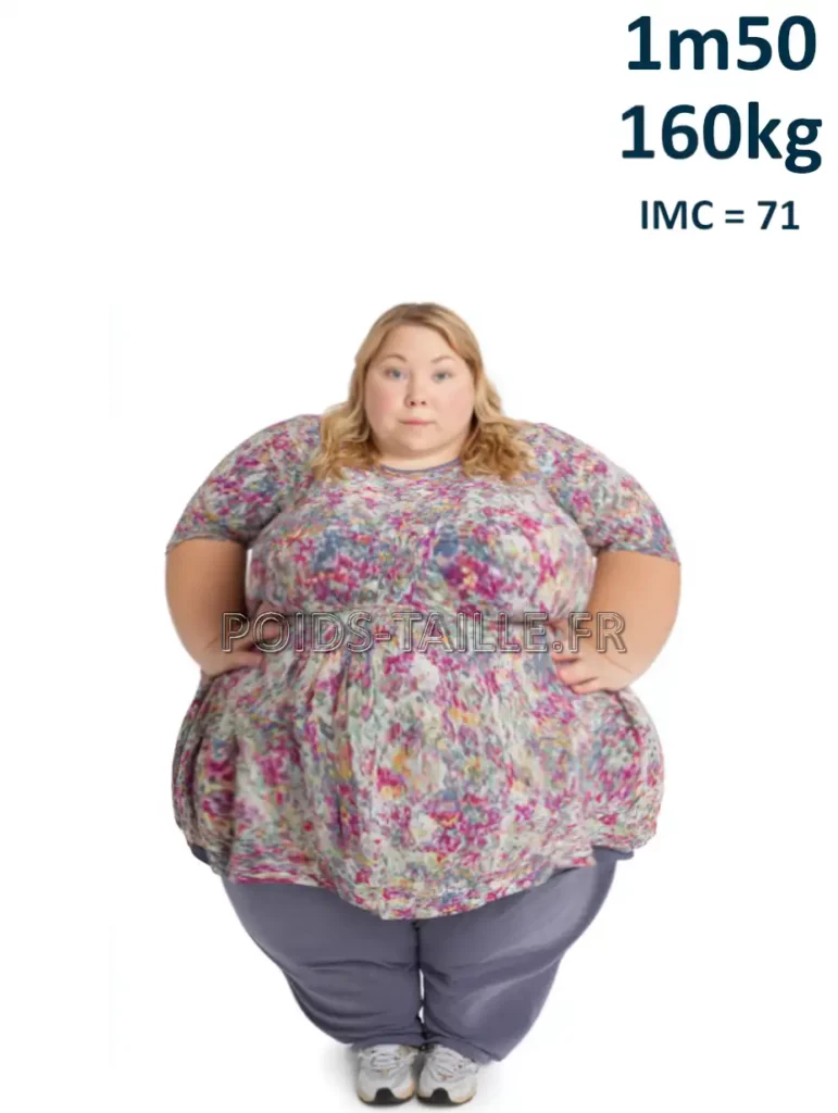 1m50 150cm 160kg Femme