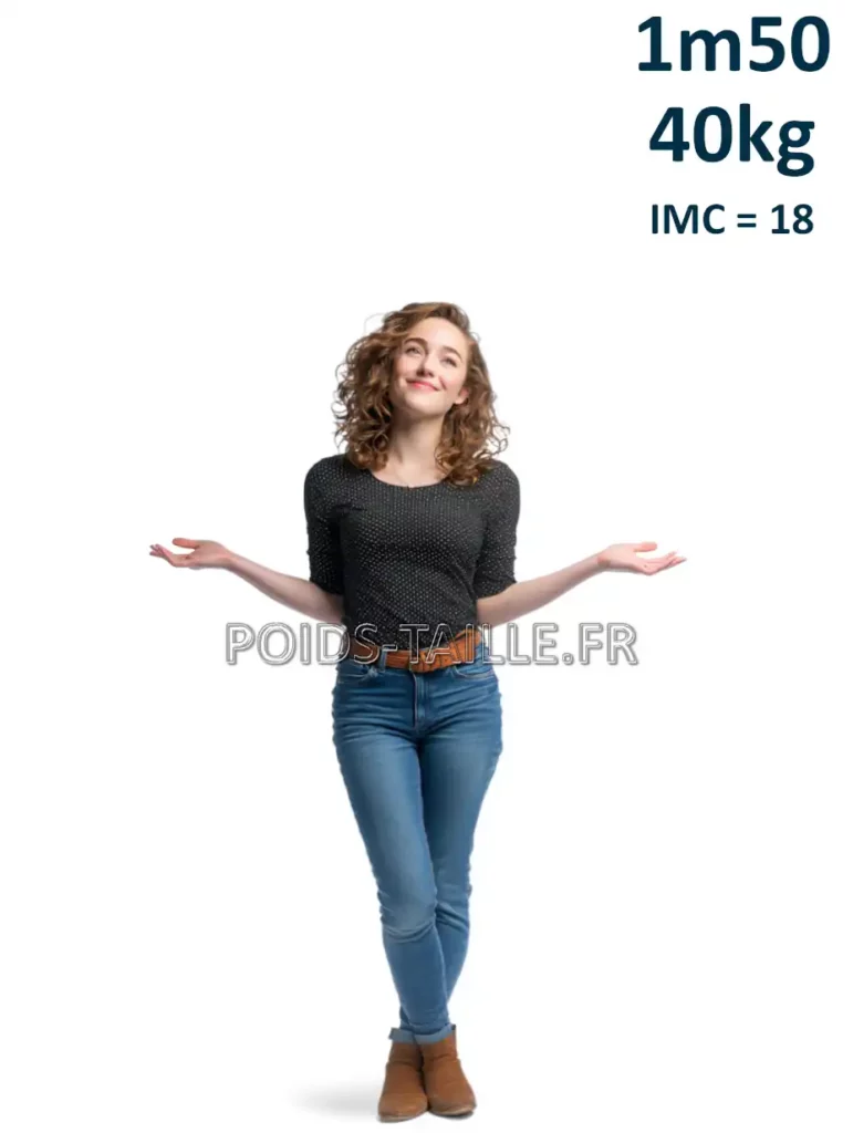 1m50 150cm 40kg Femme