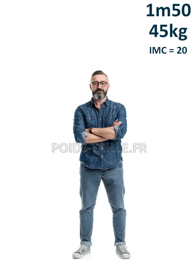 1m50 150cm 45kg Homme