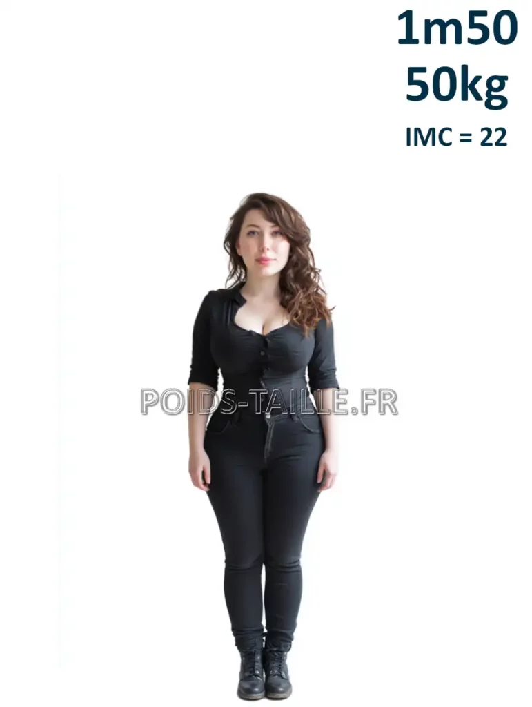 1m50 150cm 50kg Femme