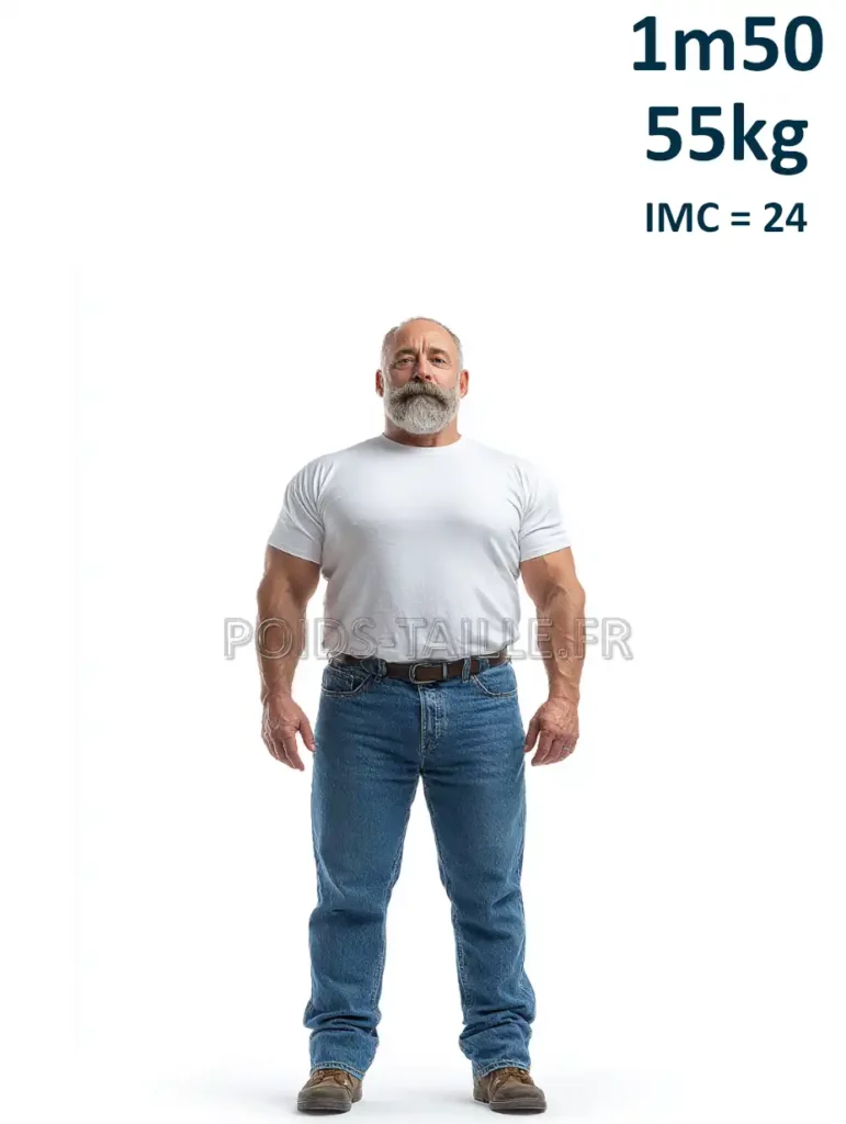 1m50 150cm 55kg Homme