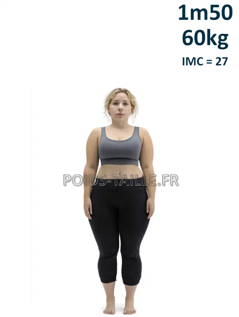 1m50 150cm 60kg Femme