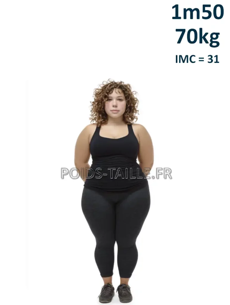 1m50 150cm 70kg Femme