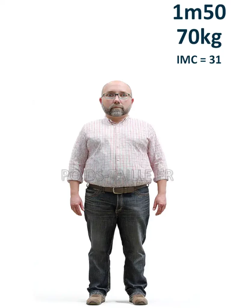 1m50 150cm 70kg Homme