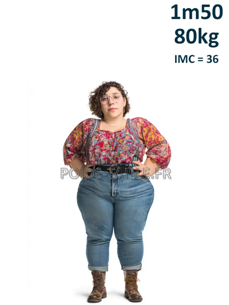 1m50 150cm 80kg Femme