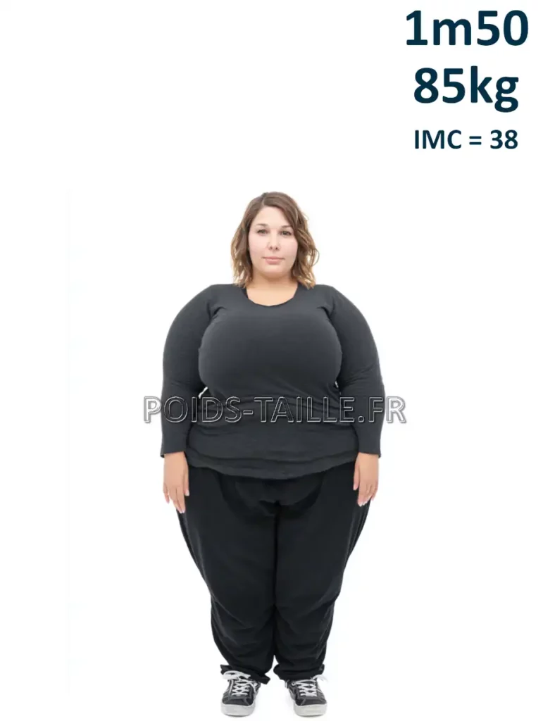 1m50 150cm 85kg Femme