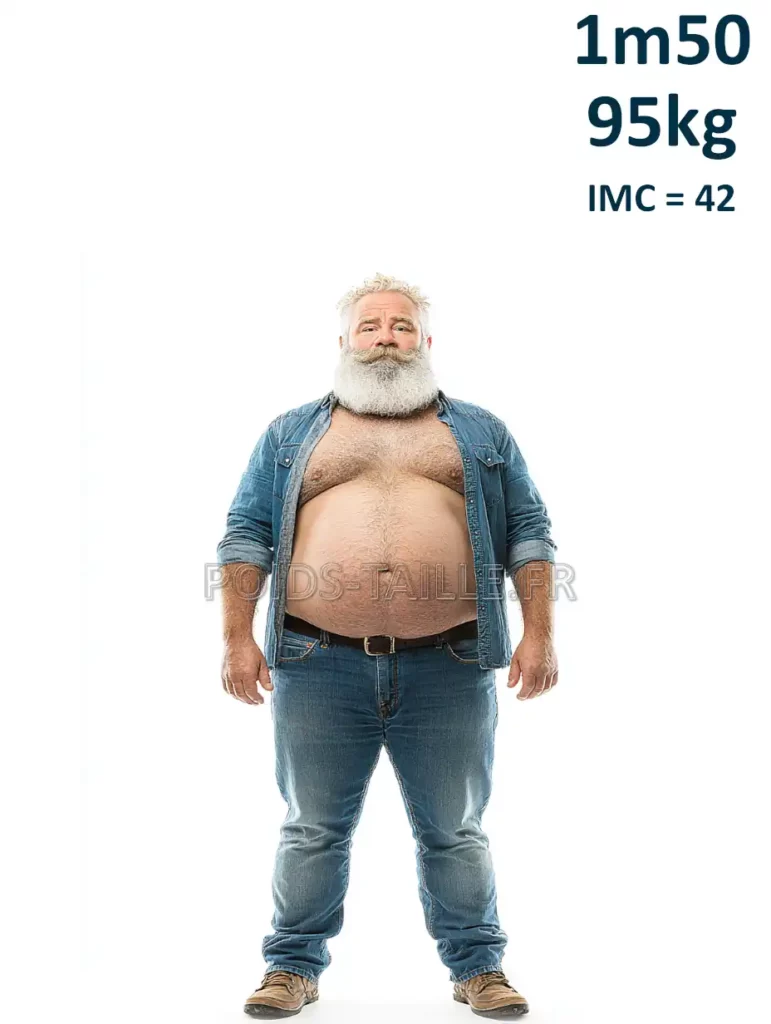 1m50 150cm 95kg Homme