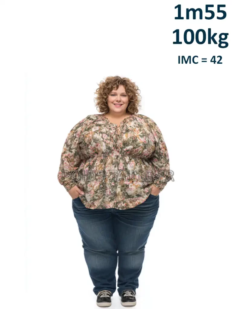 1m55 155cm 100kg Femme