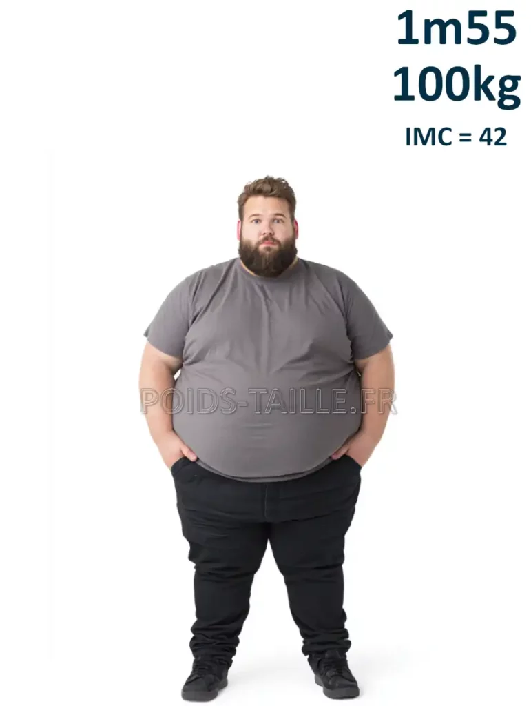1m55 155cm 100kg Homme