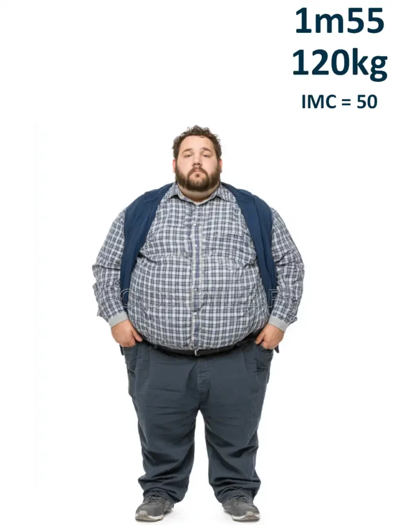 1m55 155cm 120kg Homme