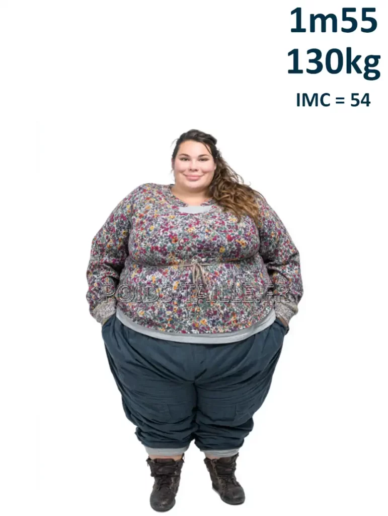 1m55 155cm 130kg Femme