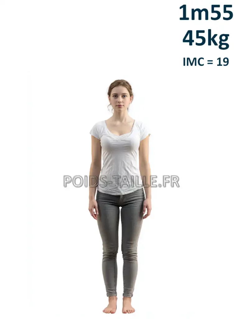 1m55 155cm 45kg Femme