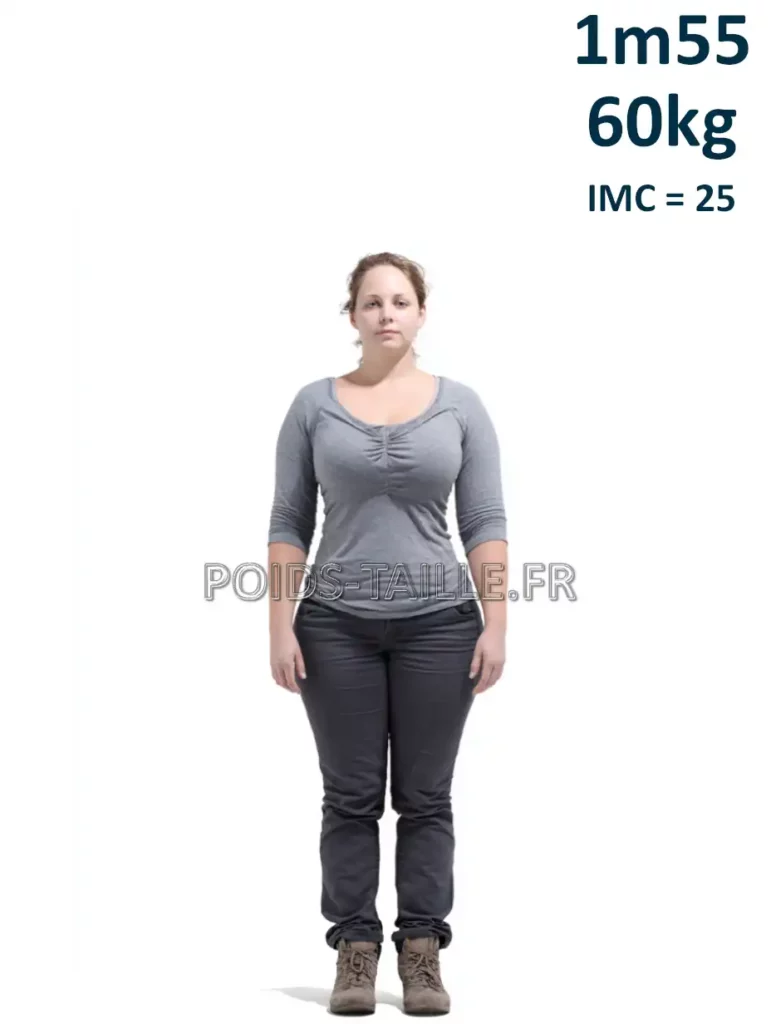 1m55 155cm 60kg Femme