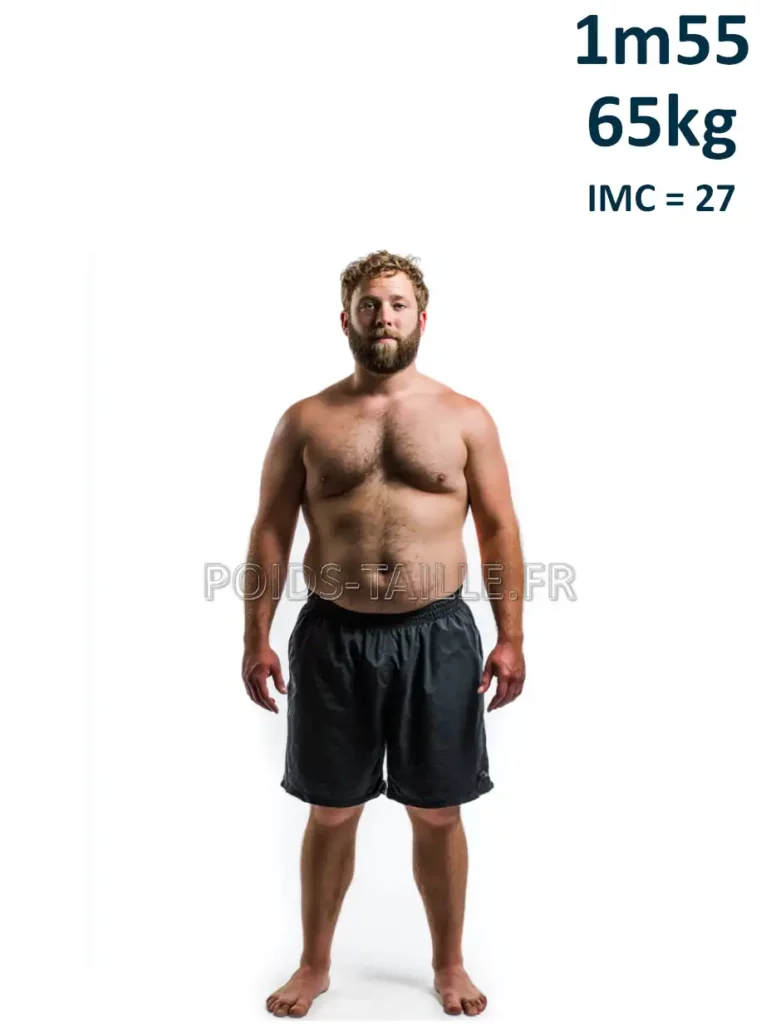 1m55 155cm 65kg Homme