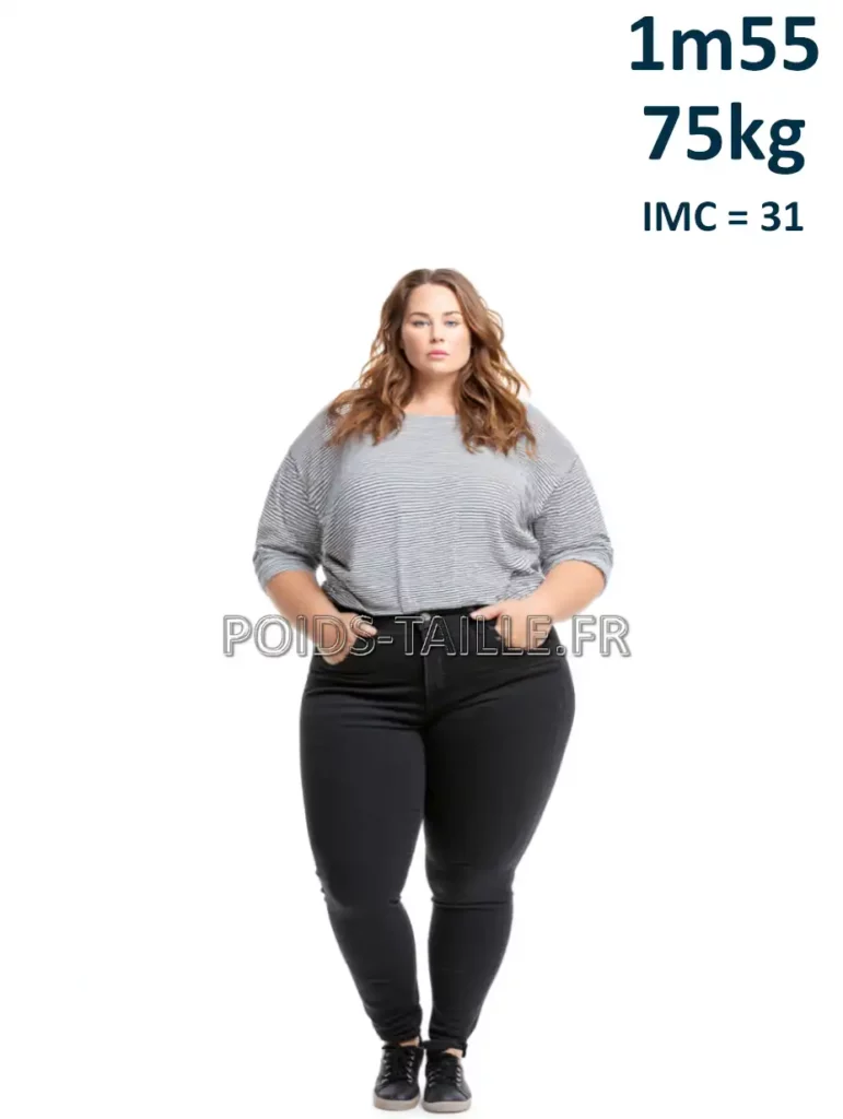 1m55 155cm 75kg Femme