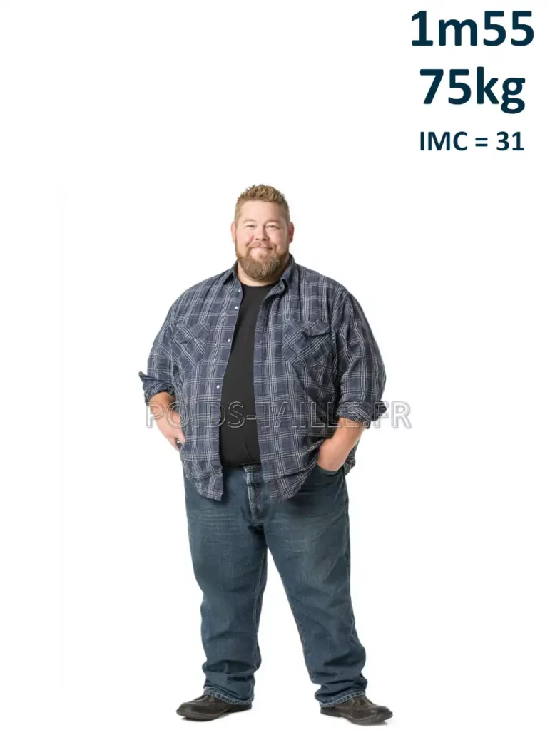1m55 155cm 75kg Homme